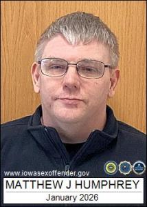 Matthew James Humphrey a registered Sex Offender of Iowa