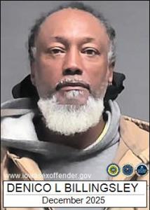 Denico Letrell Billingsley a registered Sex Offender of Iowa