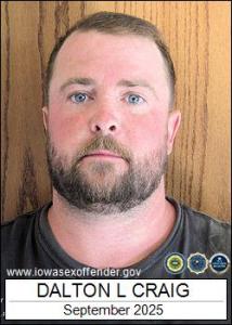 Dalton Lee Craig a registered Sex Offender of Iowa