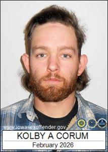 Kolby Alan Corum a registered Sex Offender of Iowa
