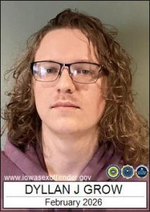 Dyllan Jeffrey Grow a registered Sex Offender of Iowa