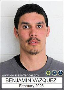 Benjamin Vazquez a registered Sex Offender of Iowa