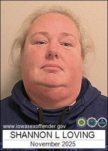 Shannon Leann Loving a registered Sex Offender of Iowa