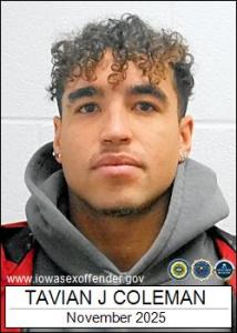 Tavian Jerome Coleman a registered Sex Offender of Iowa