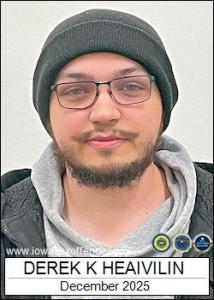 Derek Karl Heaivilin a registered Sex Offender of Iowa