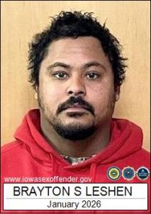 Brayton Shadow Leshen a registered Sex Offender of Iowa