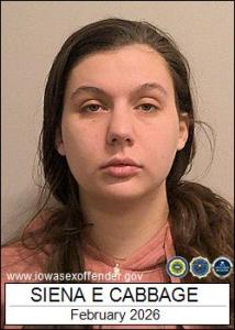 Siena Ellen Cabbage a registered Sex Offender of Iowa
