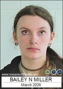 Bailey Nicole Miller a registered Sex Offender of Iowa