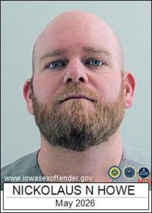 Nickolaus Noah Glen Howe a registered Sex Offender of Iowa
