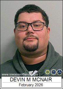 Devin Michael Mcnair a registered Sex Offender of Iowa