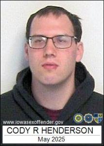 Cody Russell Henderson a registered Sex Offender of Iowa