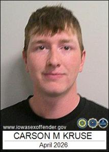 Carson Michael Kruse a registered Sex Offender of Iowa