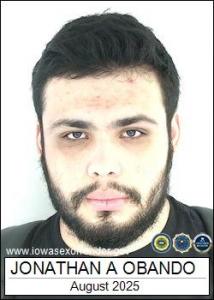 Jonathan Alexander Obando a registered Sex Offender of Iowa