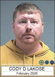 Cody David Lakose a registered Sex Offender of Iowa