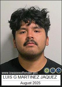 Luis Gerardo Martinez Jaquez a registered Sex Offender of Iowa