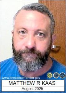 Matthew Ray Kaas a registered Sex Offender of Iowa