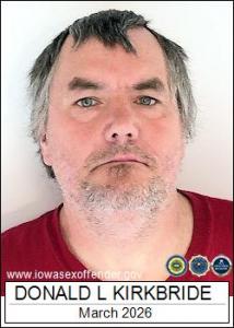 Donald Lee Kirkbride a registered Sex Offender of Iowa