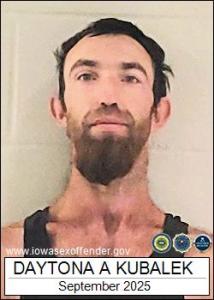 Daytona Alan Michael Kubalek a registered Sex Offender of Iowa
