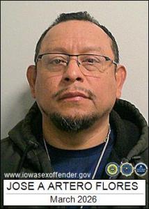 Jose Adalberto Artero Flores a registered Sex Offender of Iowa