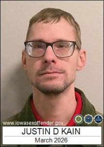 Justin Donald Kain a registered Sex Offender of Iowa
