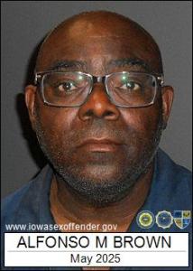 Alfonso Morman Brown a registered Sex Offender of Iowa