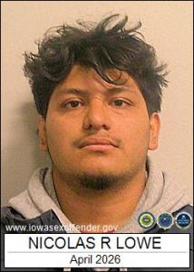 Nicolas Richard Lowe a registered Sex Offender of Iowa