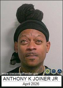 Anthony Keith Joiner Jr a registered Sex Offender of Iowa