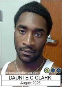 Daunte Cameron Clark a registered Sex Offender of Iowa
