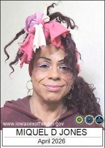 Miquel Dinnard Jones a registered Sex Offender of Iowa
