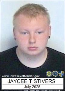Jaycee Thomas Stivers a registered Sex Offender of Iowa