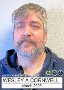 Wesley Almon Cornwell a registered Sex Offender of Iowa