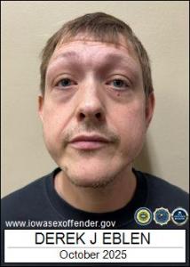 Derek James Eblen a registered Sex Offender of Iowa