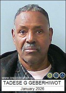 Tadese Gebrezgabih Geberhiwot a registered Sex Offender of Iowa