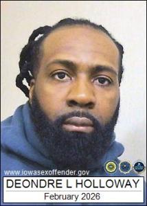 Deondre Lamont Holloway a registered Sex Offender of Iowa
