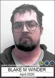 Blake Matthew Winder a registered Sex Offender of Iowa