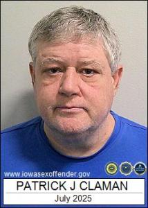 Patrick James Claman a registered Sex Offender of Iowa