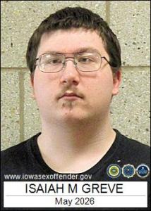 Isaiah Matthew Greve a registered Sex Offender of Iowa