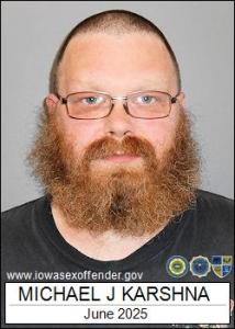 Michael John Karshna a registered Sex Offender of Iowa