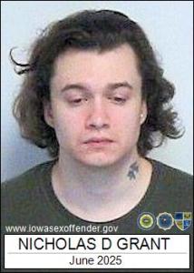 Nicholas Dean Grant a registered Sex Offender of Iowa