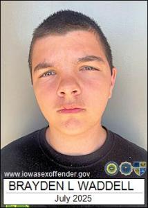 Brayden Lee Allin Waddell a registered Sex Offender of Iowa
