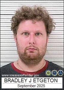 Bradley James Etgeton a registered Sex Offender of Iowa
