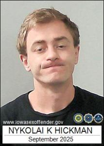 Nykolai Katsy Hickman a registered Sex Offender of Iowa