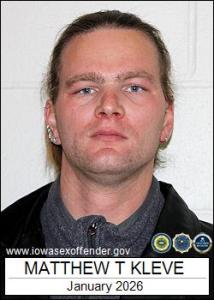 Matthew Todd Kleve a registered Sex Offender of Iowa