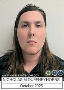 Nicholas Michael Duffneyhobbs a registered Offender or Fugitive of Minnesota