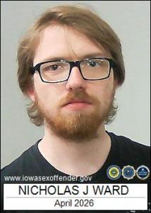 Nicholas James Ward a registered Sex Offender of Iowa