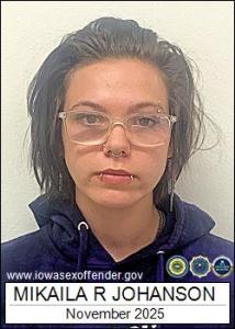 Mikaila Rhain Johanson a registered Sex Offender of Iowa