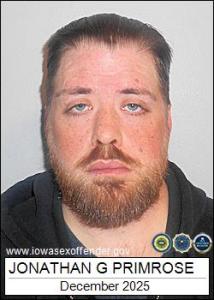 Jonathan Glenn Primrose a registered Sex Offender of Iowa