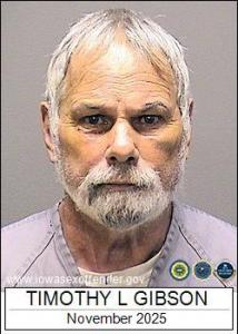 Timothy Lee Gibson a registered Sex Offender of Iowa