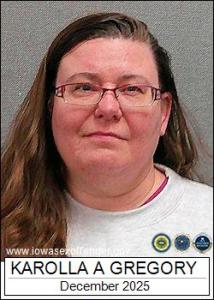 Karolla Andrea Gregory a registered Sex Offender of Iowa