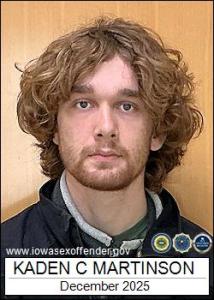 Kaden Charles Martinson a registered Sex Offender of Iowa